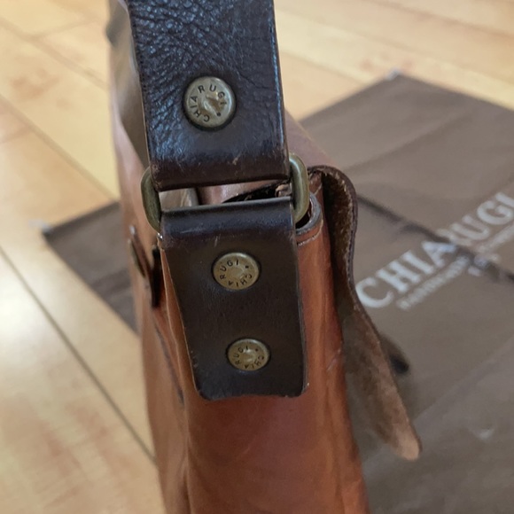 Chiarugi Old Tuscany Leather Messenger Bag WT - Picture 6 of 15